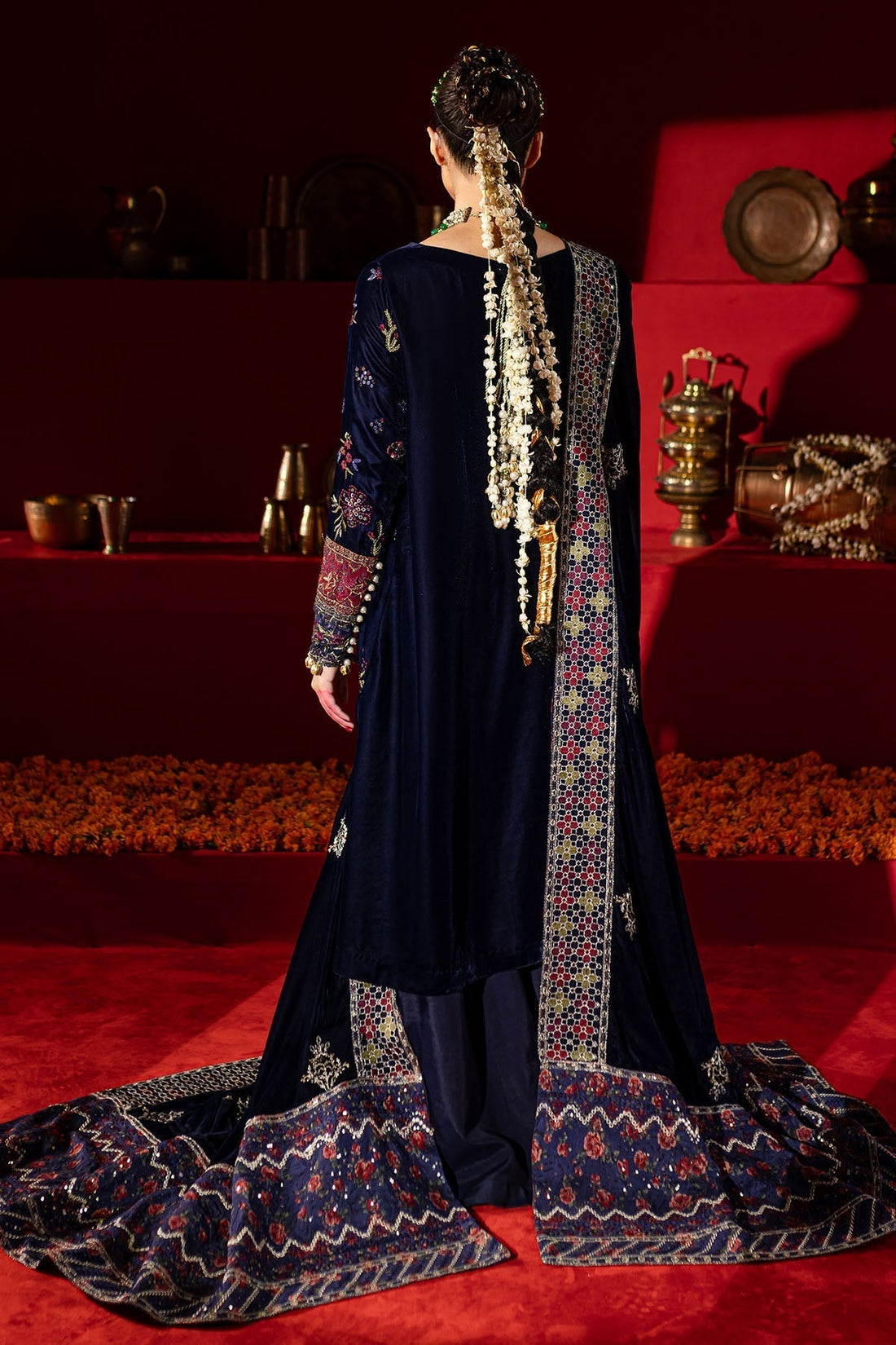 Nureh | Maya Velvet |  NW-93 - by - Libasekhas UK - Registered Vendor of : Nureh - 100% Original Designer Dresss