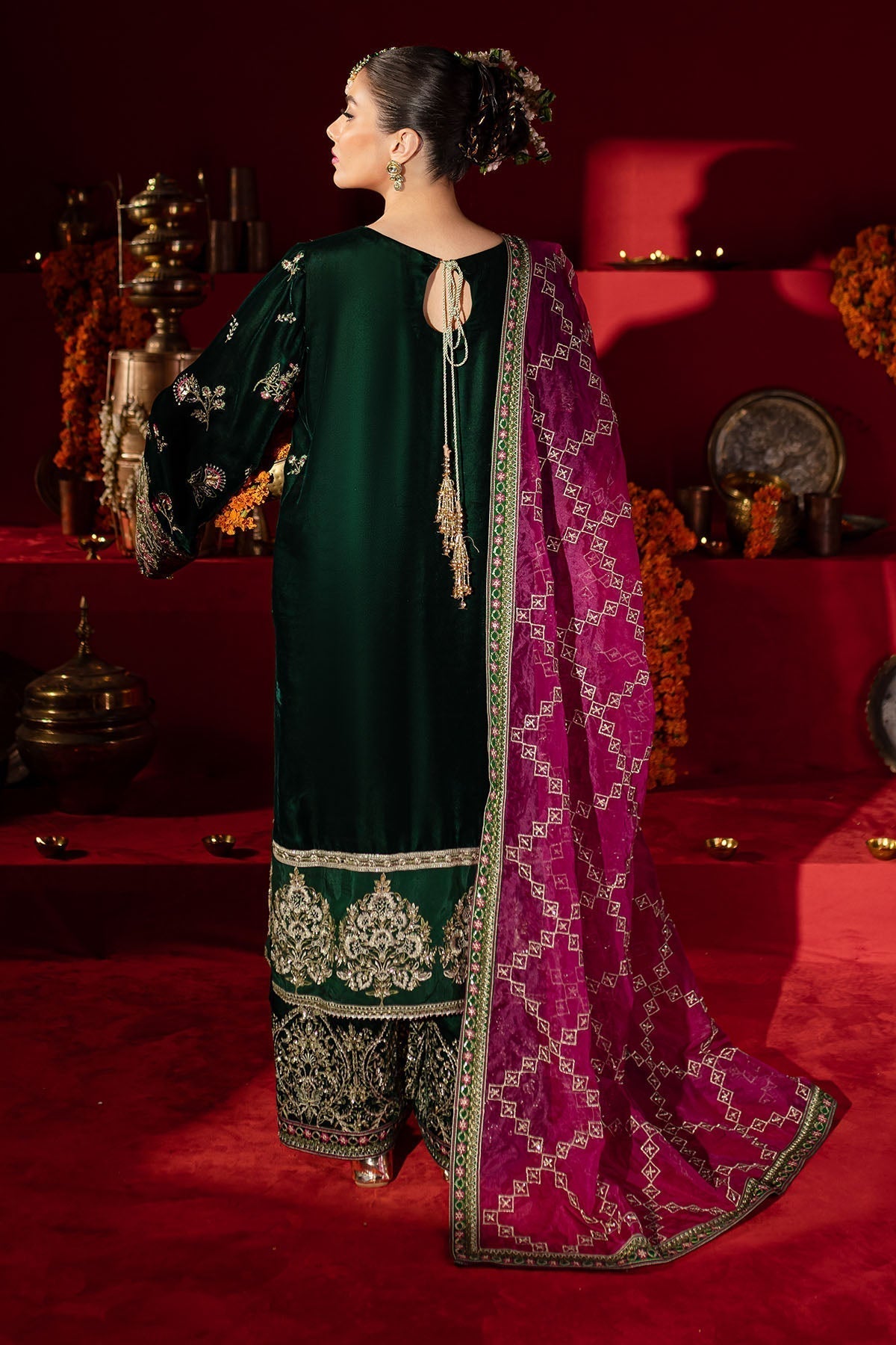 Nureh | Maya Velvet |  NW-88 - by - Libasekhas UK - Registered Vendor of : Nureh - 100% Original Designer Dresss