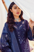 Nureh | Sehra Swiss Voil Lawn | NILE BLUE - NE-77 - by - Libasekhas UK - Registered Vendor of : Nureh - 100% Original Designer Dresss