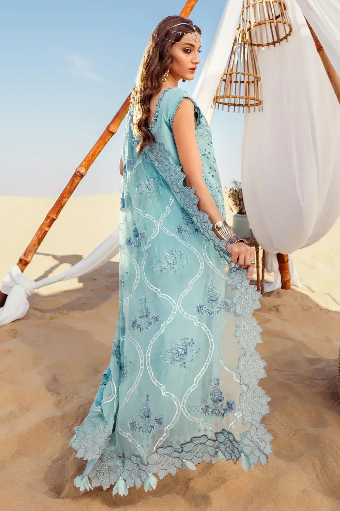 Nureh | Sehra Swiss Voil Lawn | AROOSH - NE-76 - by - Libasekhas UK - Registered Vendor of : Nureh - 100% Original Designer Dresss