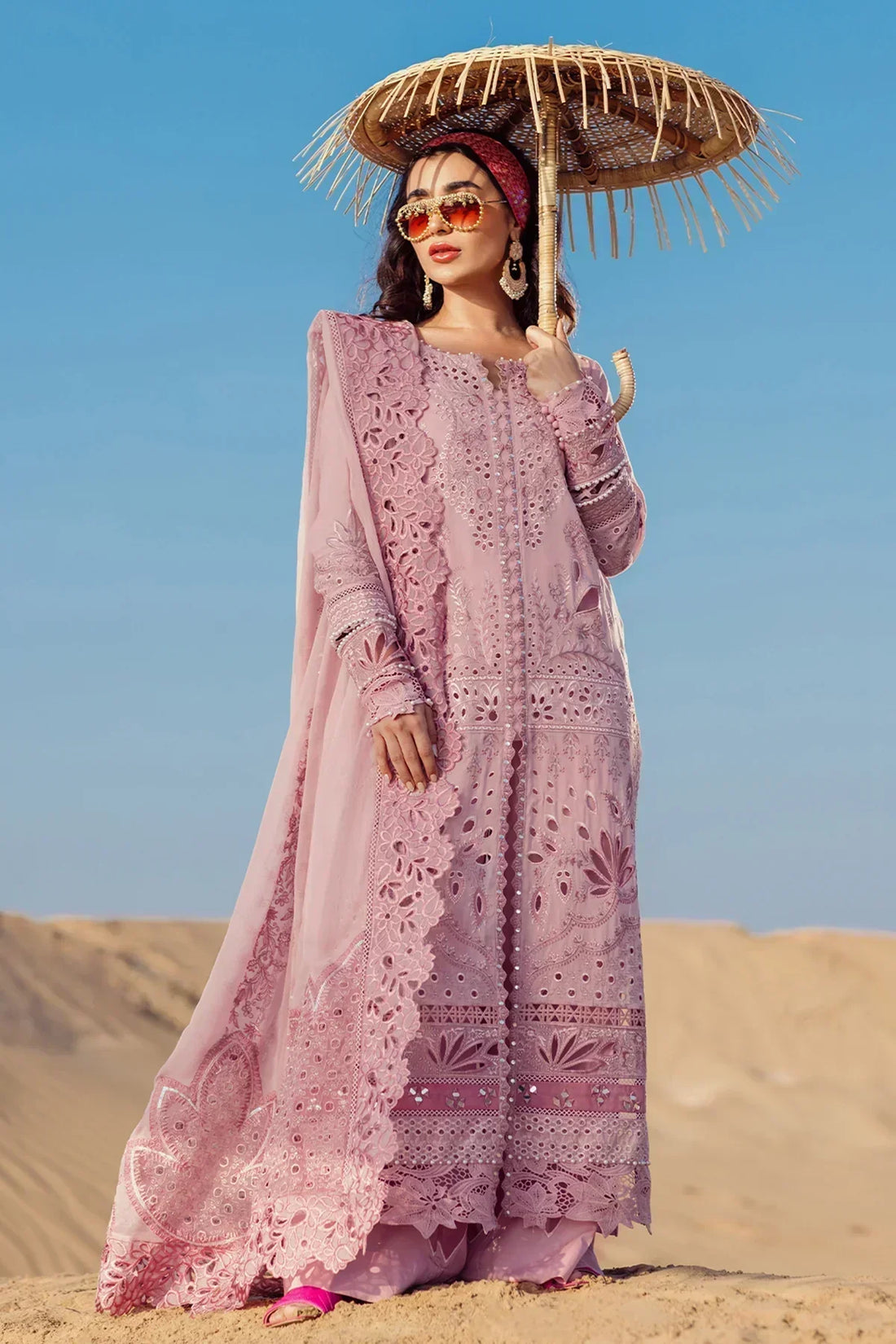Nureh | Sehra Swiss Voil Lawn | CARNIVAL - NE-73 - by - Libasekhas UK - Registered Vendor of : Nureh - 100% Original Designer Dresss