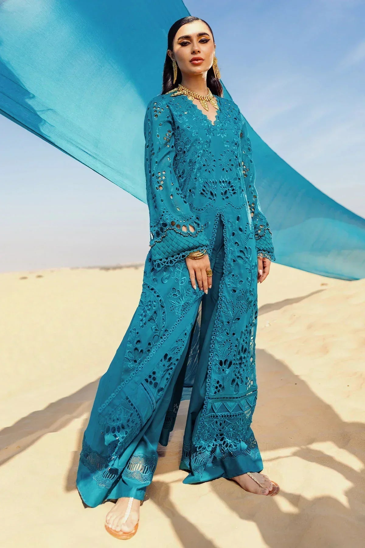 Nureh | Sehra Swiss Voil Lawn | BOSCO - NE-78 - by - Libasekhas UK - Registered Vendor of : Nureh - 100% Original Designer Dresss