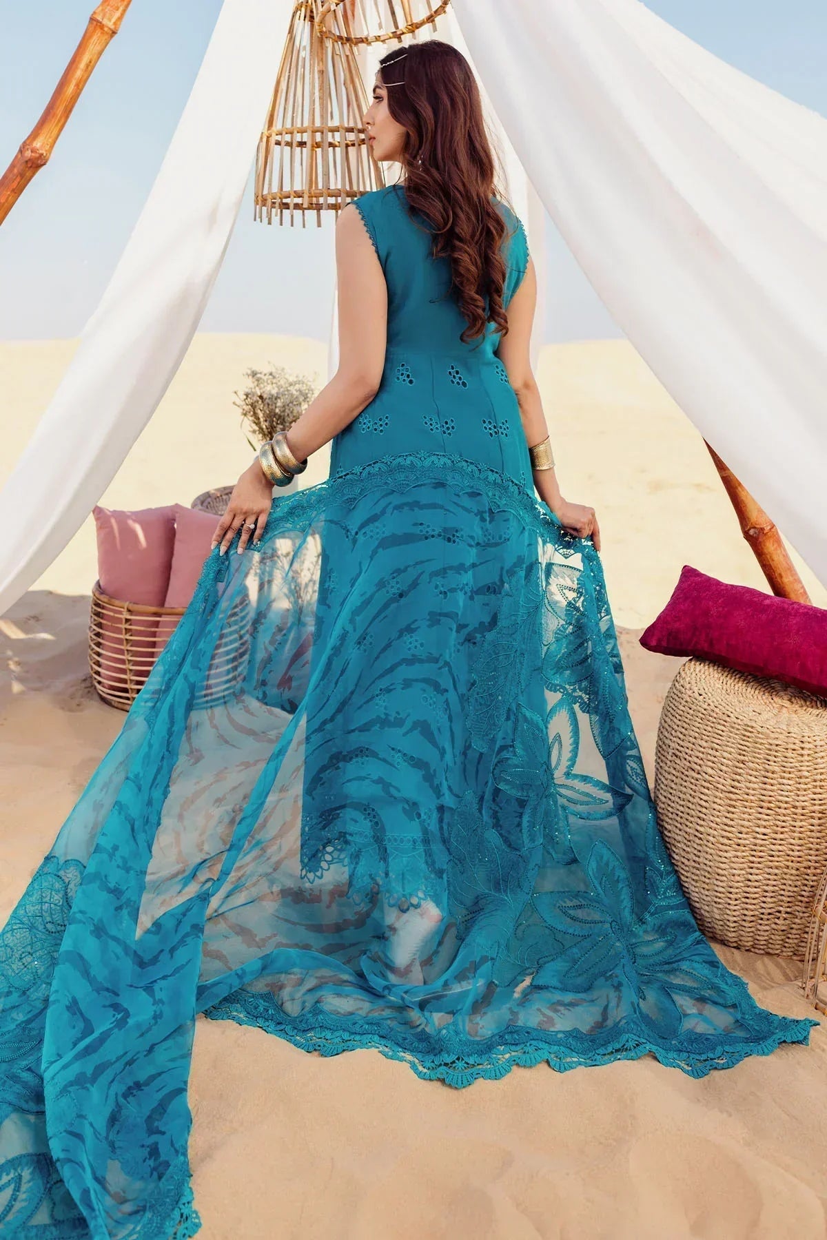 Nureh | Sehra Swiss Voil Lawn | BOSCO - NE-78 - by - Libasekhas UK - Registered Vendor of : Nureh - 100% Original Designer Dresss