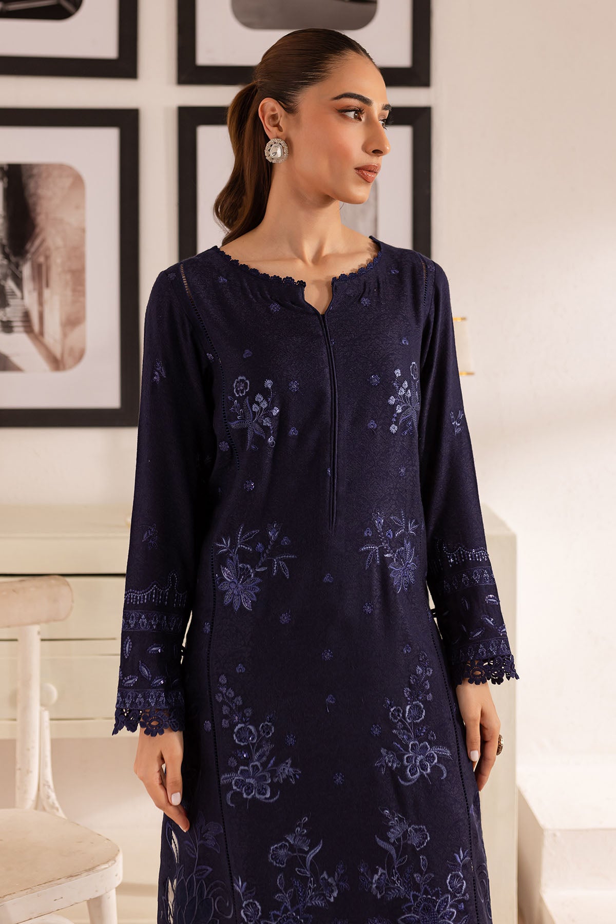 Nureh | Shades of Winter |  NP-591 - by - Libasekhas UK - Registered Vendor of : Nureh - 100% Original Designer Dresss