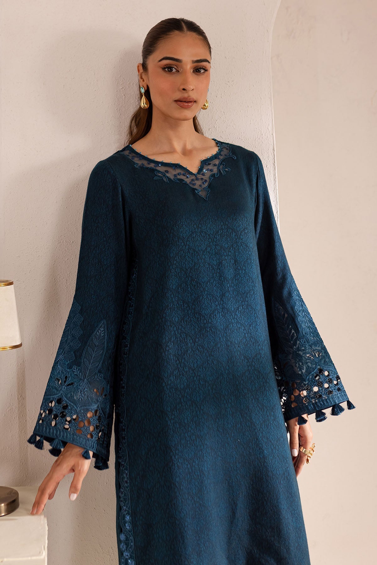 Nureh | Shades of Winter |  NP-589 - by - Libasekhas UK - Registered Vendor of : Nureh - 100% Original Designer Dresss