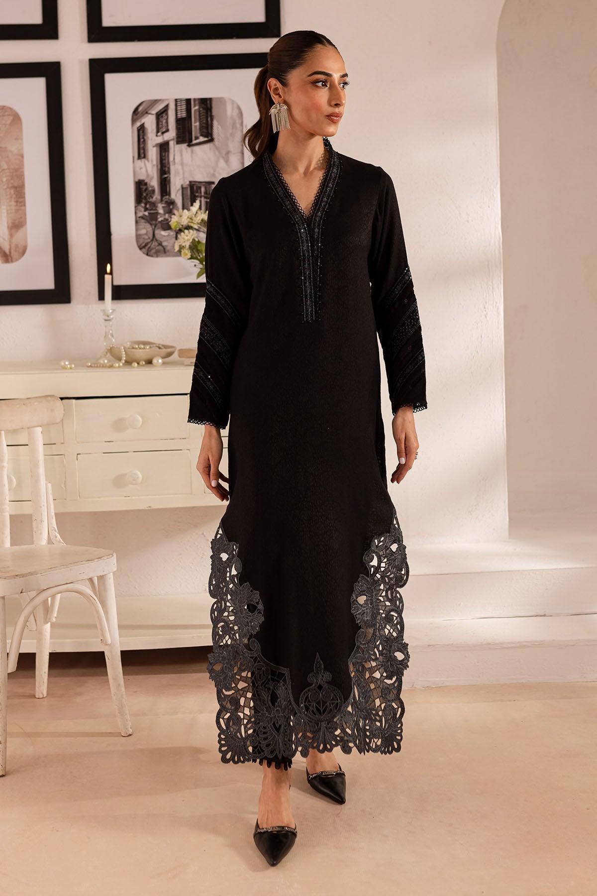 Nureh | Shades of Winter |  NP-590 - by - Libasekhas UK - Registered Vendor of : Nureh - 100% Original Designer Dresss