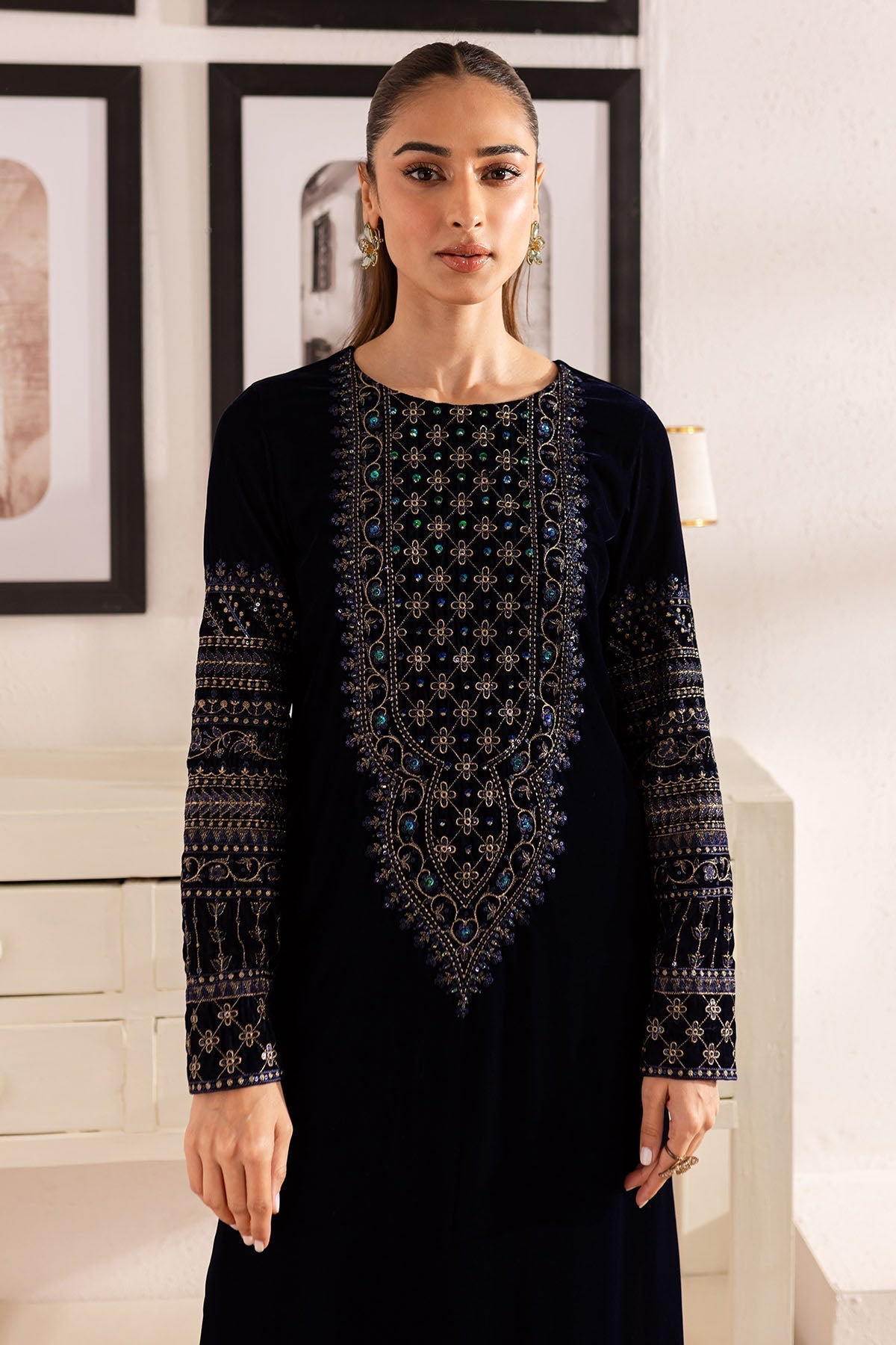 Nureh | Shades of Winter |  NP-593 - by - Libasekhas UK - Registered Vendor of : Nureh - 100% Original Designer Dresss