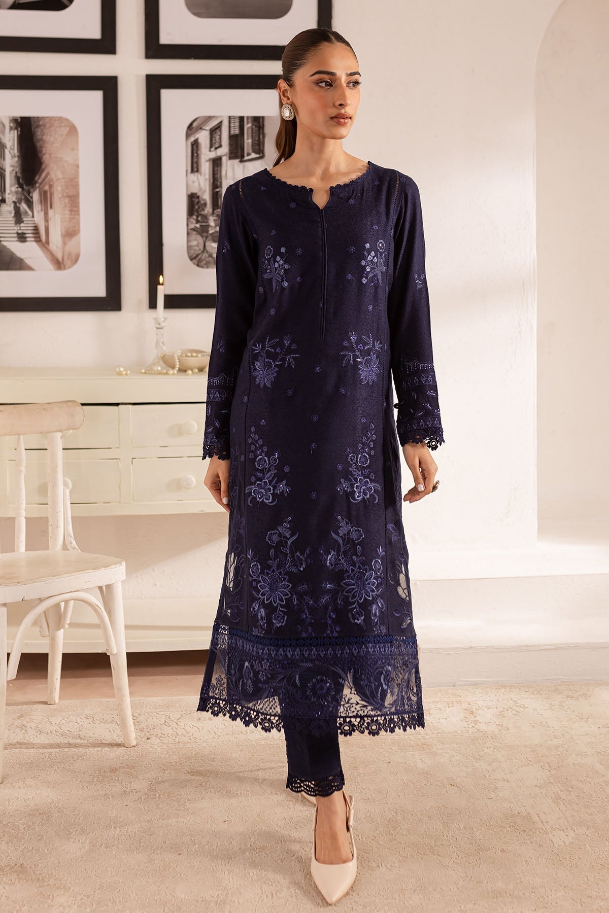 Nureh | Shades of Winter |  NP-591 - by - Libasekhas UK - Registered Vendor of : Nureh - 100% Original Designer Dresss