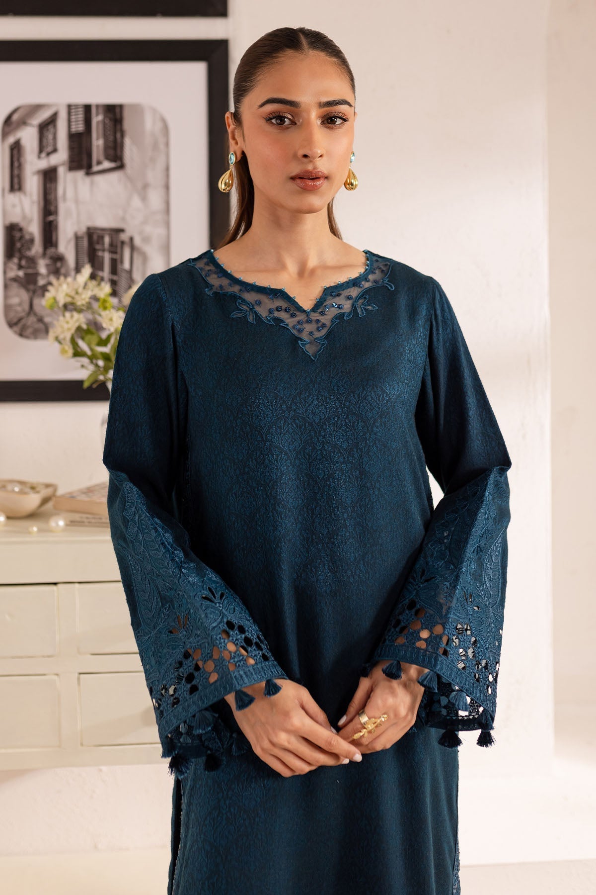 Nureh | Shades of Winter |  NP-589 - by - Libasekhas UK - Registered Vendor of : Nureh - 100% Original Designer Dresss