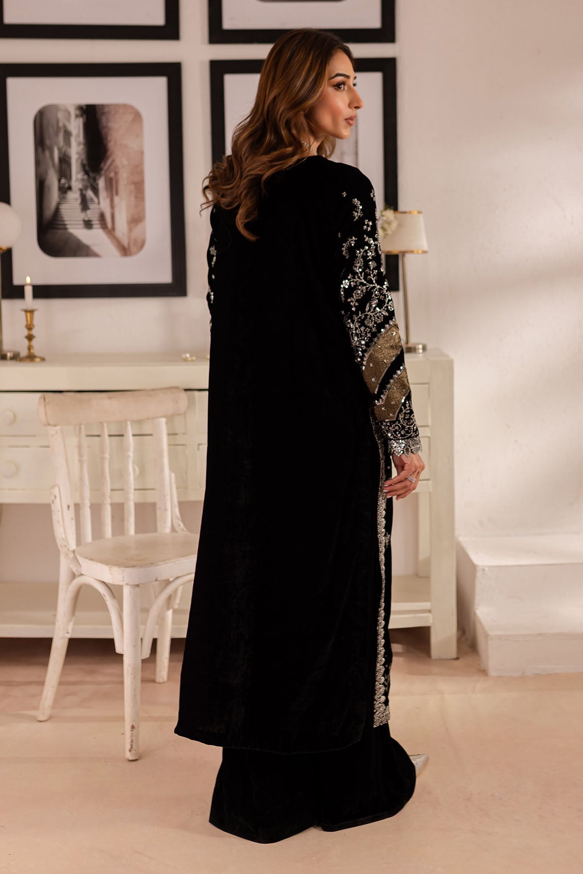 Nureh | Shades of Winter |  NP-592 - by - Libasekhas UK - Registered Vendor of : Nureh - 100% Original Designer Dresss