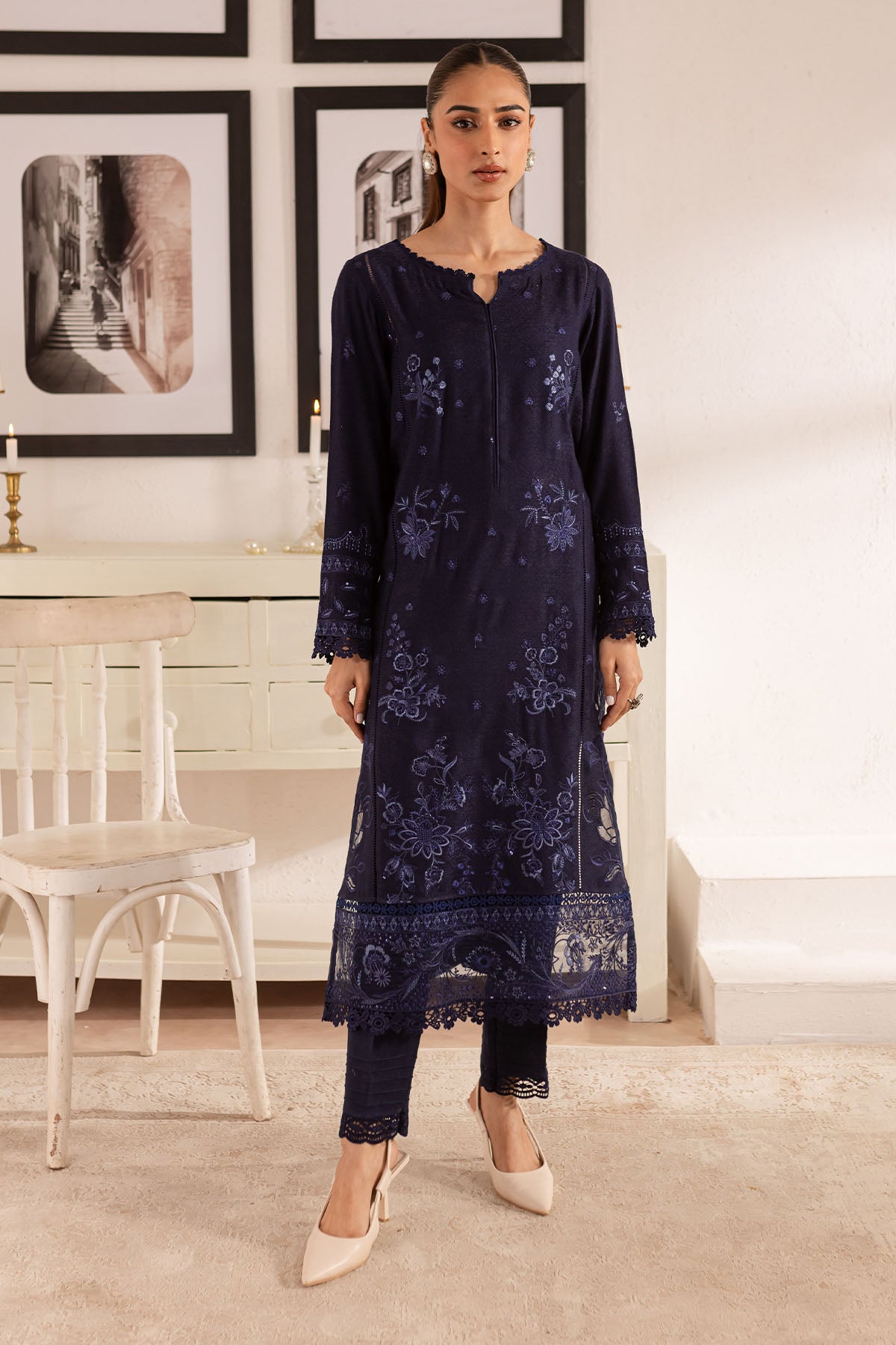 Nureh | Shades of Winter |  NP-591 - by - Libasekhas UK - Registered Vendor of : Nureh - 100% Original Designer Dresss