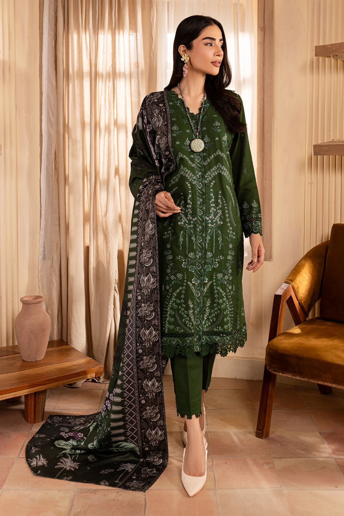 Nureh | Shades of Winter |  NP-579 - by - Libasekhas UK - Registered Vendor of : Nureh - 100% Original Designer Dresss