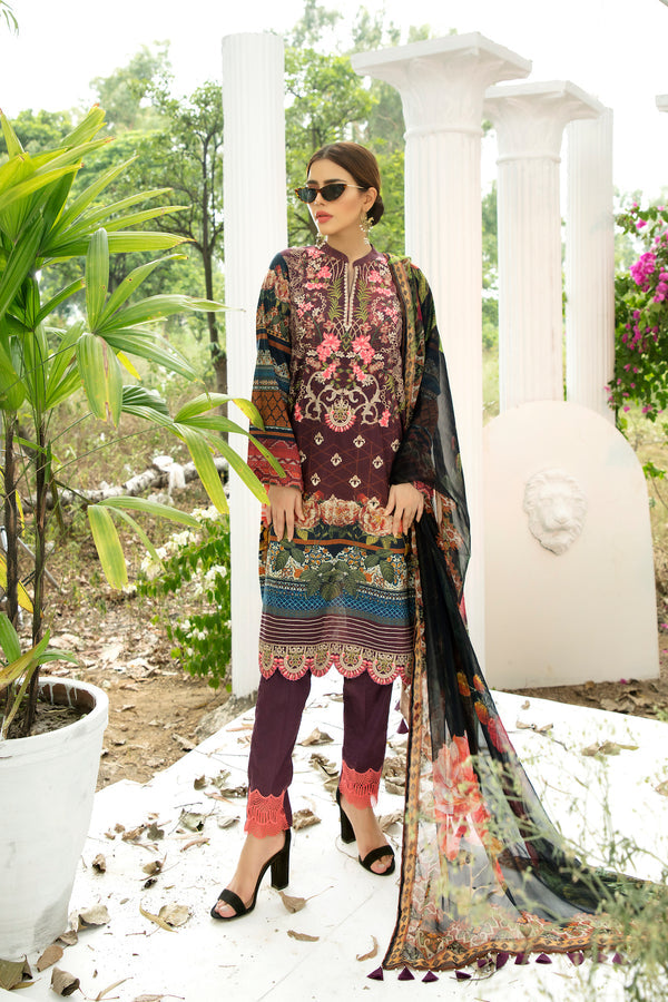 House of Nawab | Lawn Collection 24 | LAILA - by - Libasekhas UK - Registered Vendor of : House of Nawab - 100% Original Designer Dresss