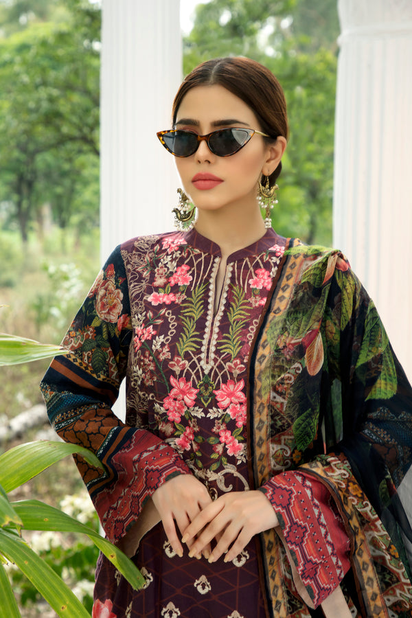 House of Nawab | Lawn Collection 24 | LAILA - by - Libasekhas UK - Registered Vendor of : House of Nawab - 100% Original Designer Dresss