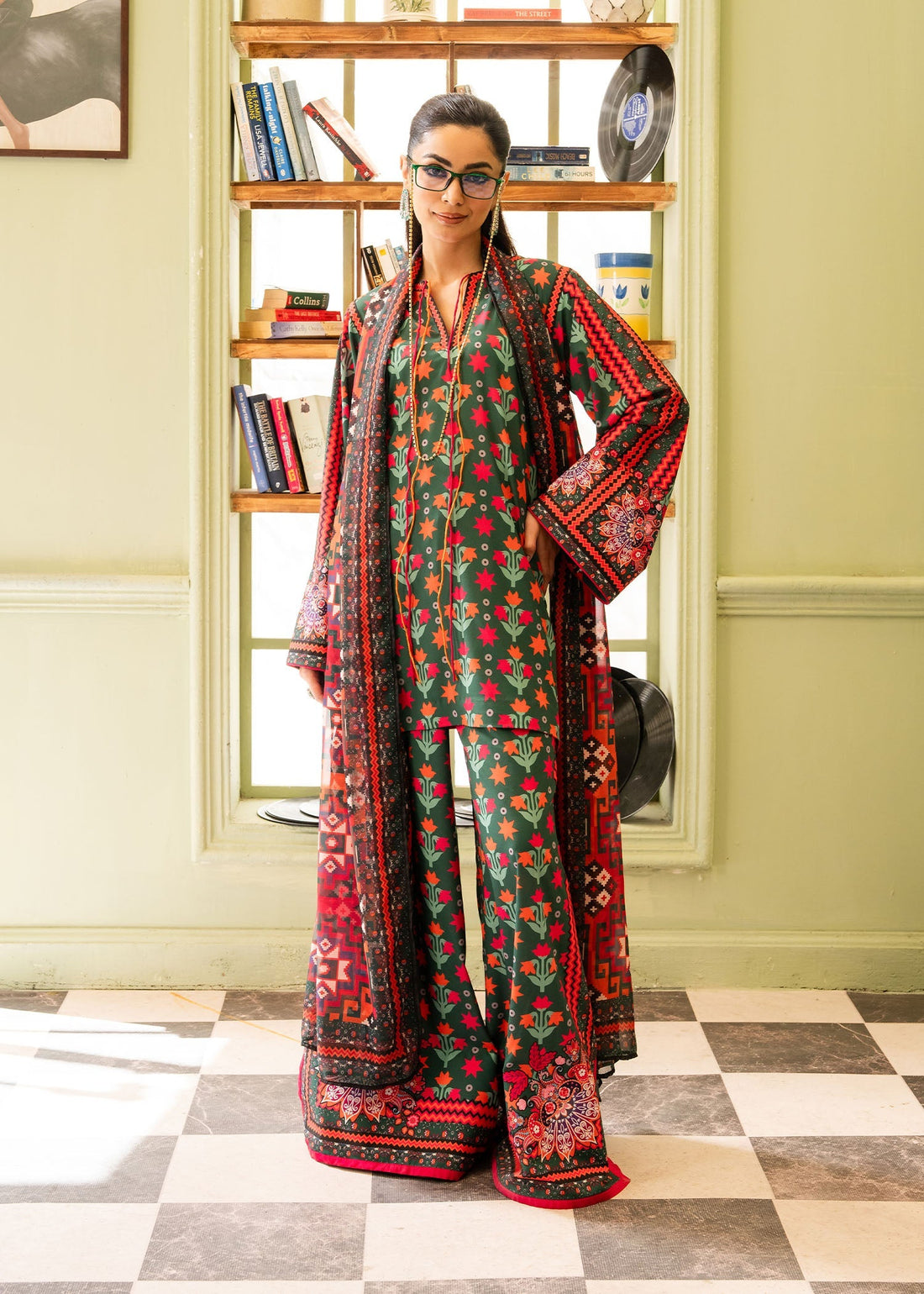 Maria Osama Khan | Retro 26 | Bloom - by Libasekhas UK - Registered Vendor of : Maria Osama Khan - 100% Original Designer Dress