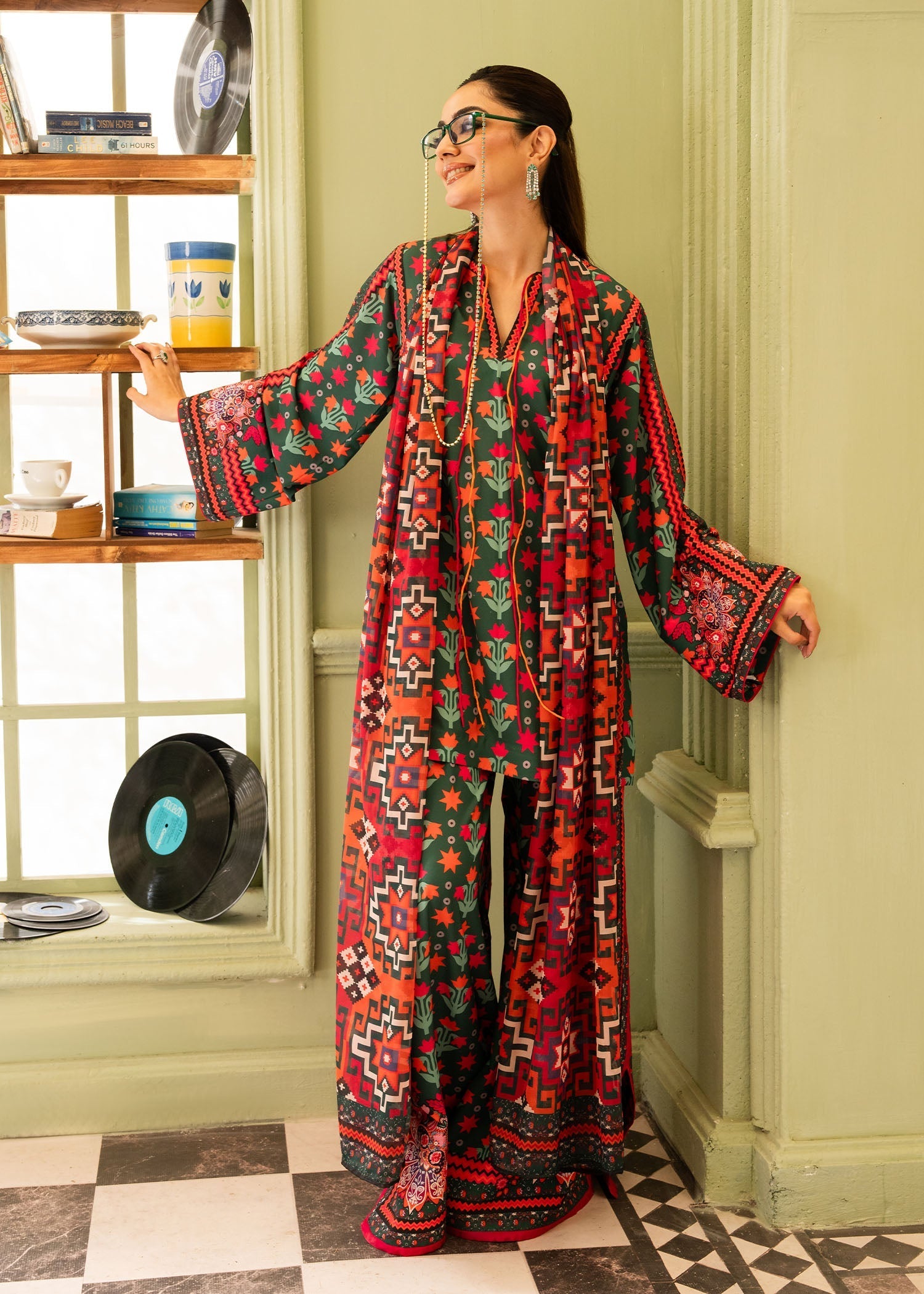 Maria Osama Khan | Retro 26 | Bloom - by Libasekhas UK - Registered Vendor of : Maria Osama Khan - 100% Original Designer Dress