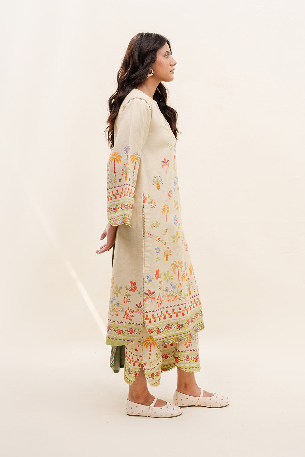 Maryum N Maria | Latte Layers Pret | MUTED MACCHIATO - MWS5828 - by Libasekhas UK - Registered Vendor of : Maryum N Maria - 100% Original Designer Dress