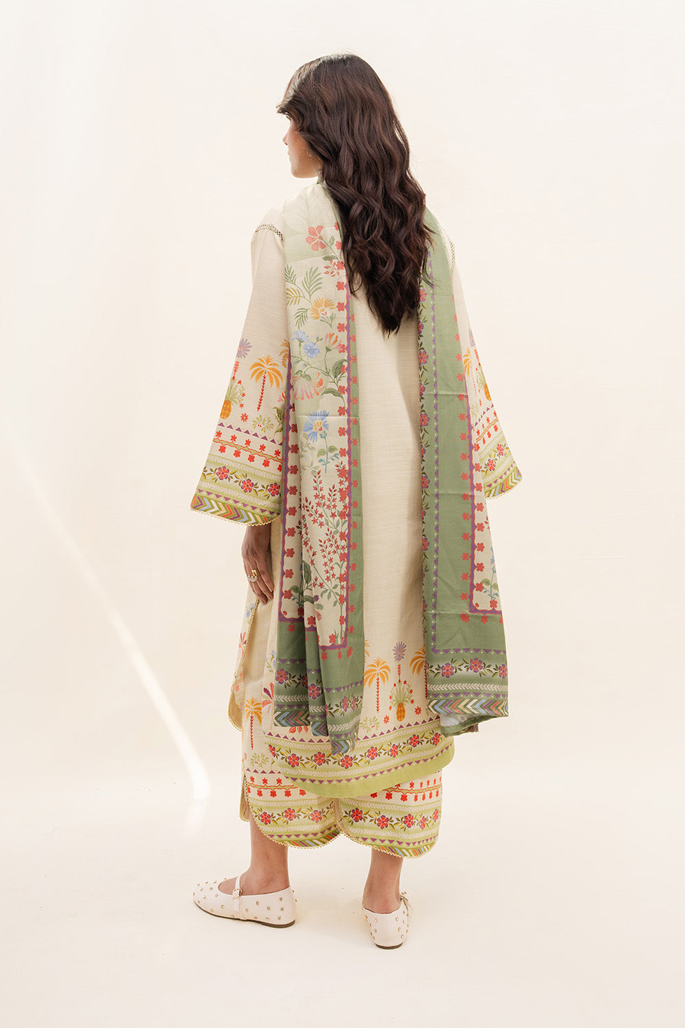 Maryum N Maria | Latte Layers Pret | MUTED MACCHIATO - MWS5828 - by Libasekhas UK - Registered Vendor of : Maryum N Maria - 100% Original Designer Dress