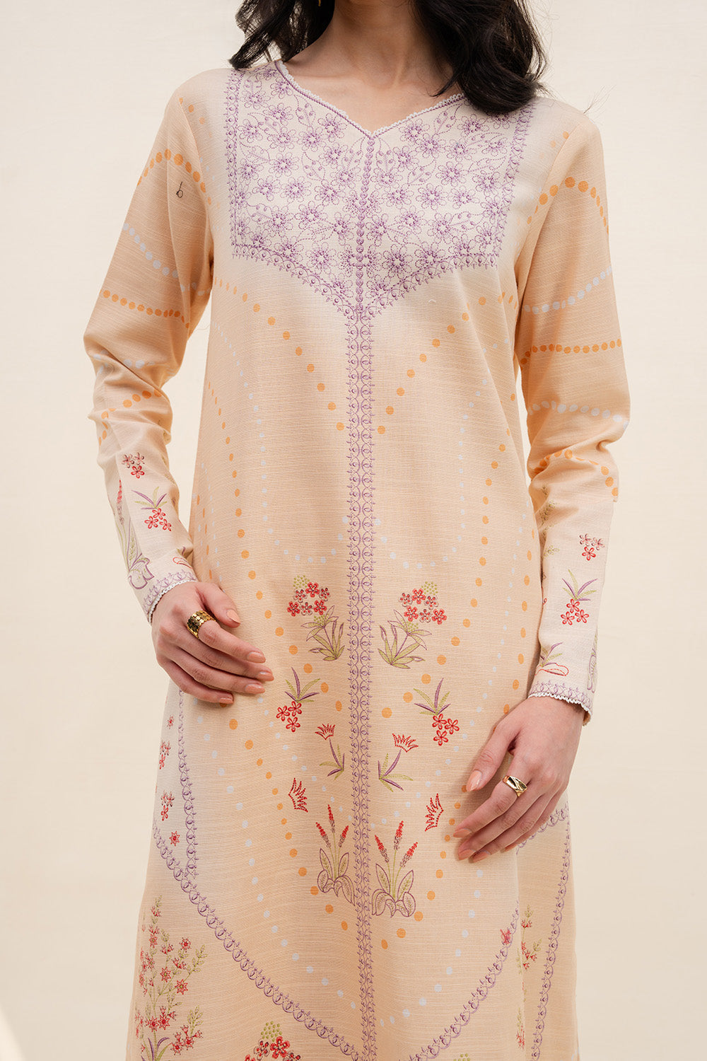 Maryum N Maria | Latte Layers Pret | SILKEN STEAM - MWS5829 - by Libasekhas UK - Registered Vendor of : Maryum N Maria - 100% Original Designer Dress