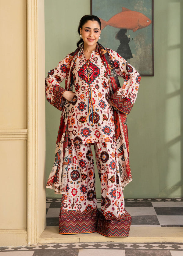 Maria Osama Khan | Retro 26 |Daisy - by Libasekhas UK - Registered Vendor of : Maria Osama Khan - 100% Original Designer Dress