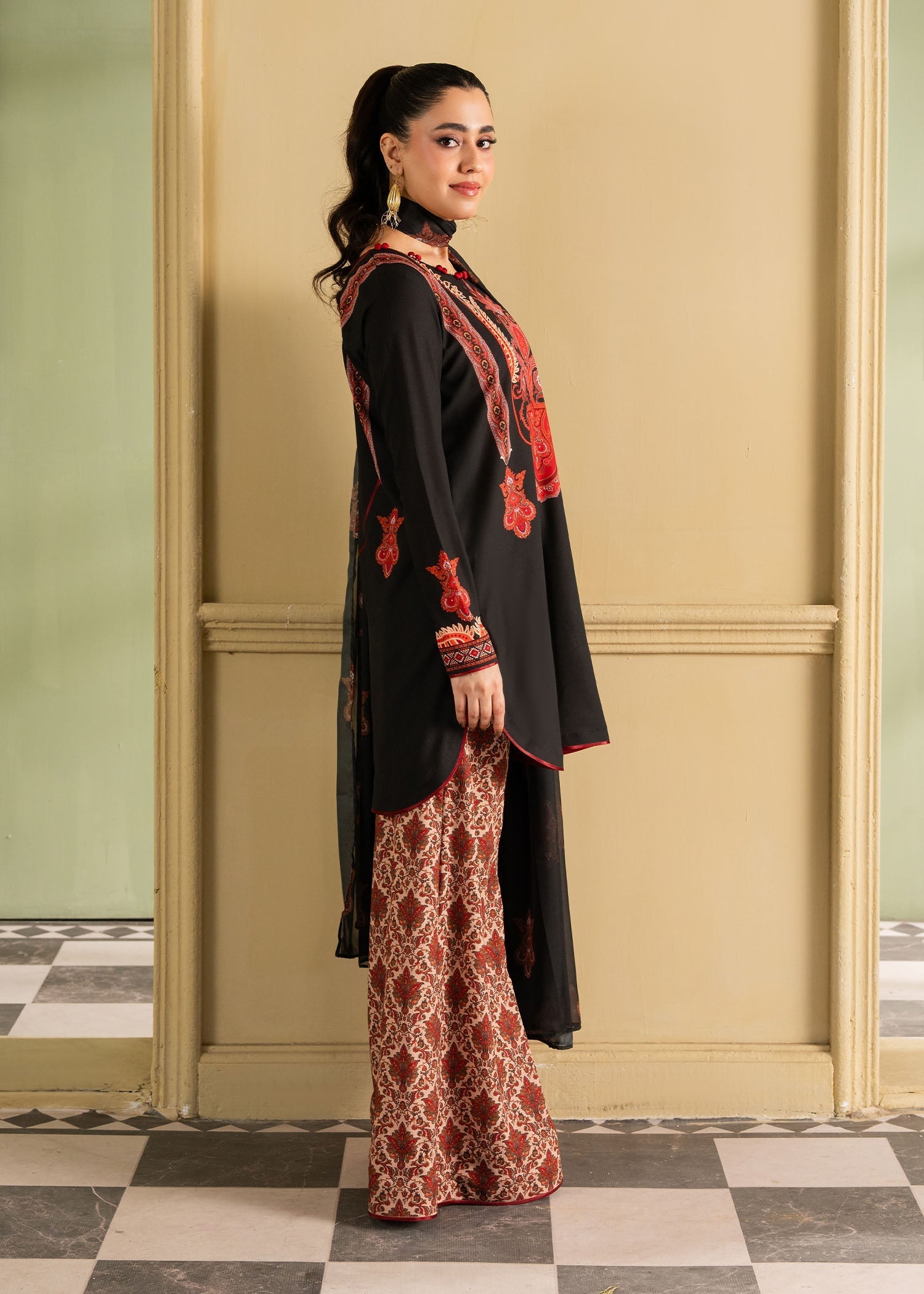 Maria Osama Khan | Retro 26 | Fiora - by Libasekhas UK - Registered Vendor of : Maria Osama Khan - 100% Original Designer Dress