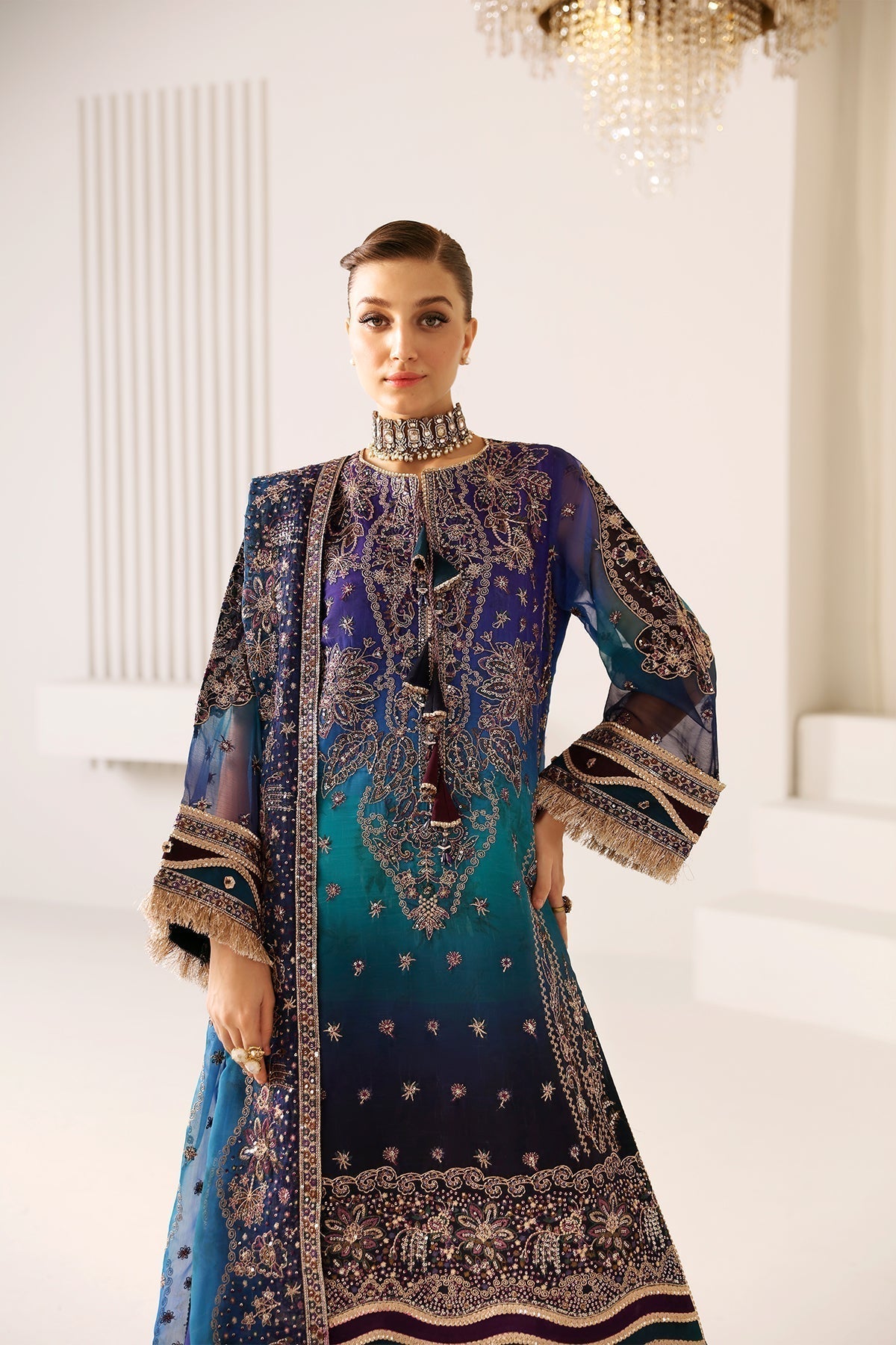 Alizeh | La Ruha Wedding Formals | AF-CH-2182-Oasis - by - Libasekhas UK - Registered Vendor of : Alizeh - 100% Original Designer Dresss