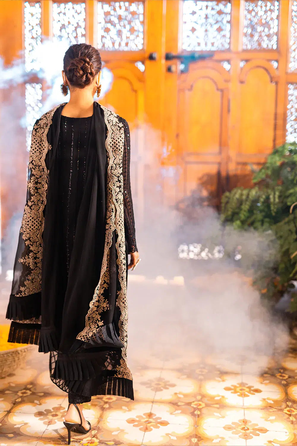 Azure | Embroidered Formals | Onyx Dove - by - Libasekhas UK - Registered Vendor of : Azure - 100% Original Designer Dresss