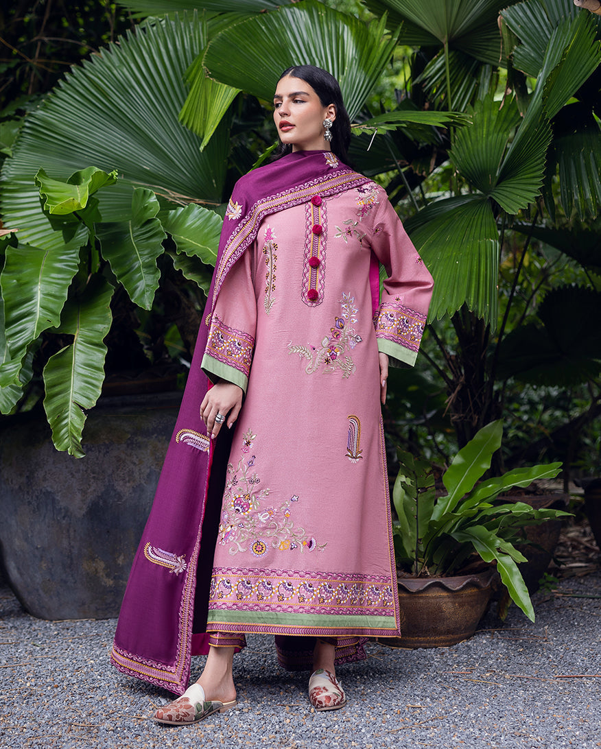 Mushq | Hemline Karandi | Opal Gleam - by Libasekhas UK - Registered Vendor of : Mushq - 100% Original Designer Dress