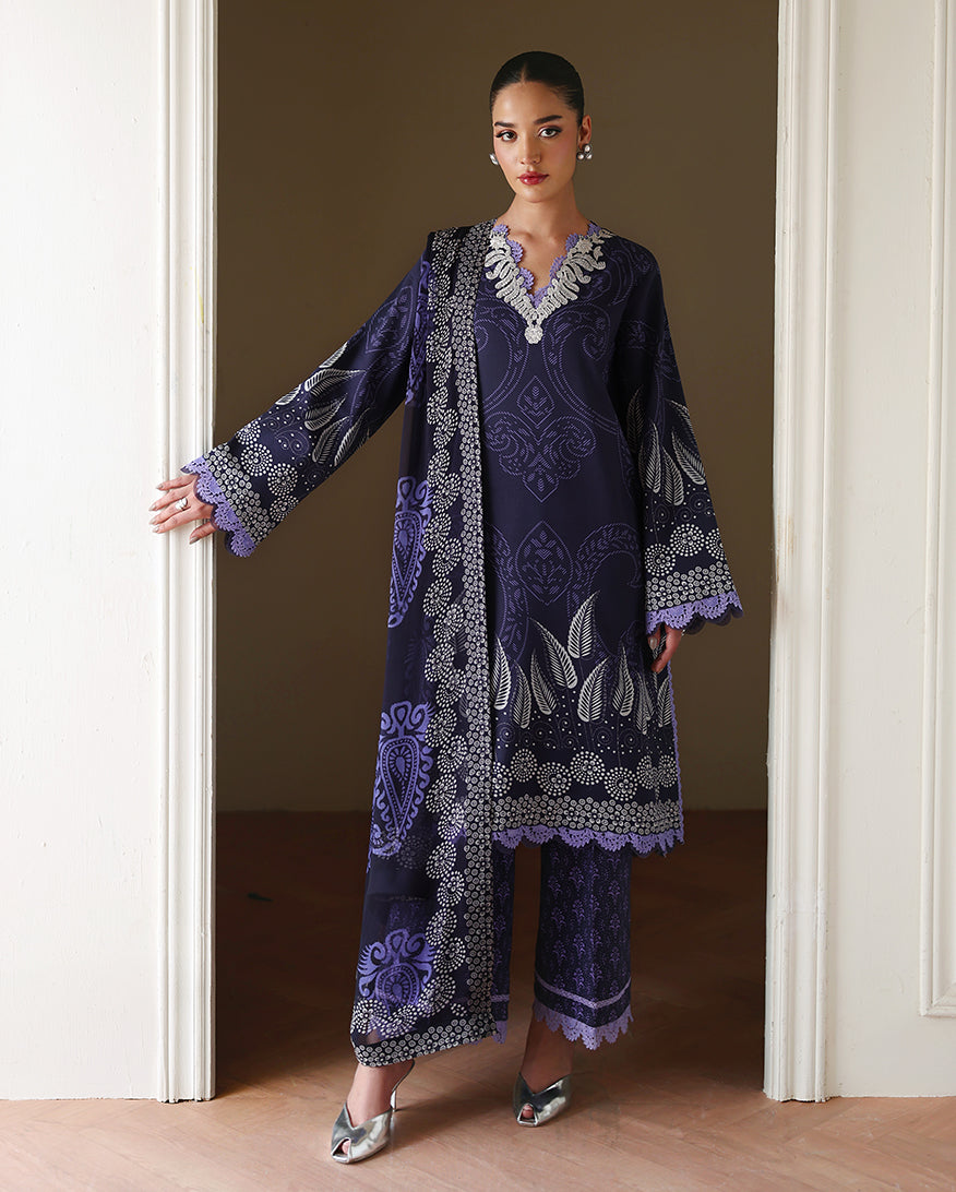 Roheenaz | Eclat Garden Printed Lawn | Orchid Garden - by Libasekhas UK - Registered Vendor of : Roheenaz - 100% Original Designer Dress