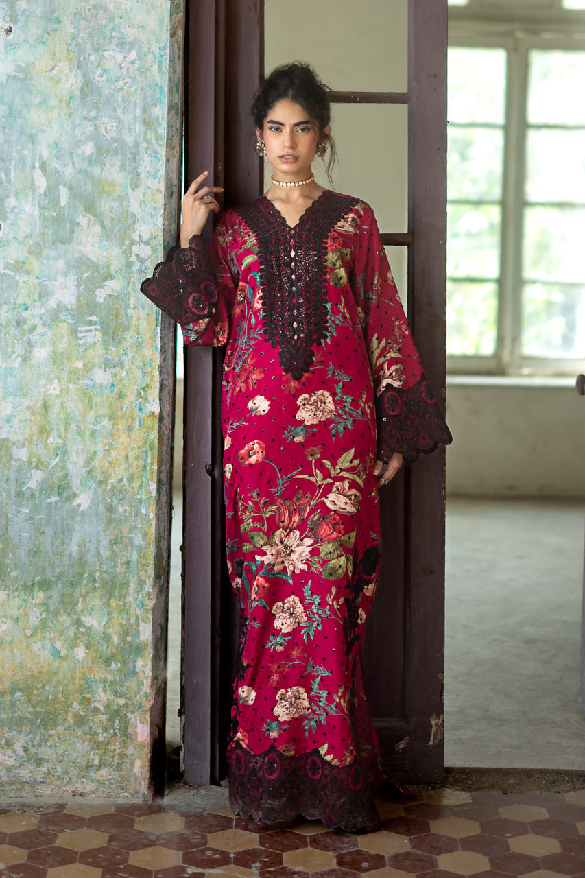 Zainab Chottani | Summer Edition 26 | Orchid Noir Kaftan - by Libasekhas UK - Registered Vendor of : Zainab Chottani - 100% Original Designer Dress