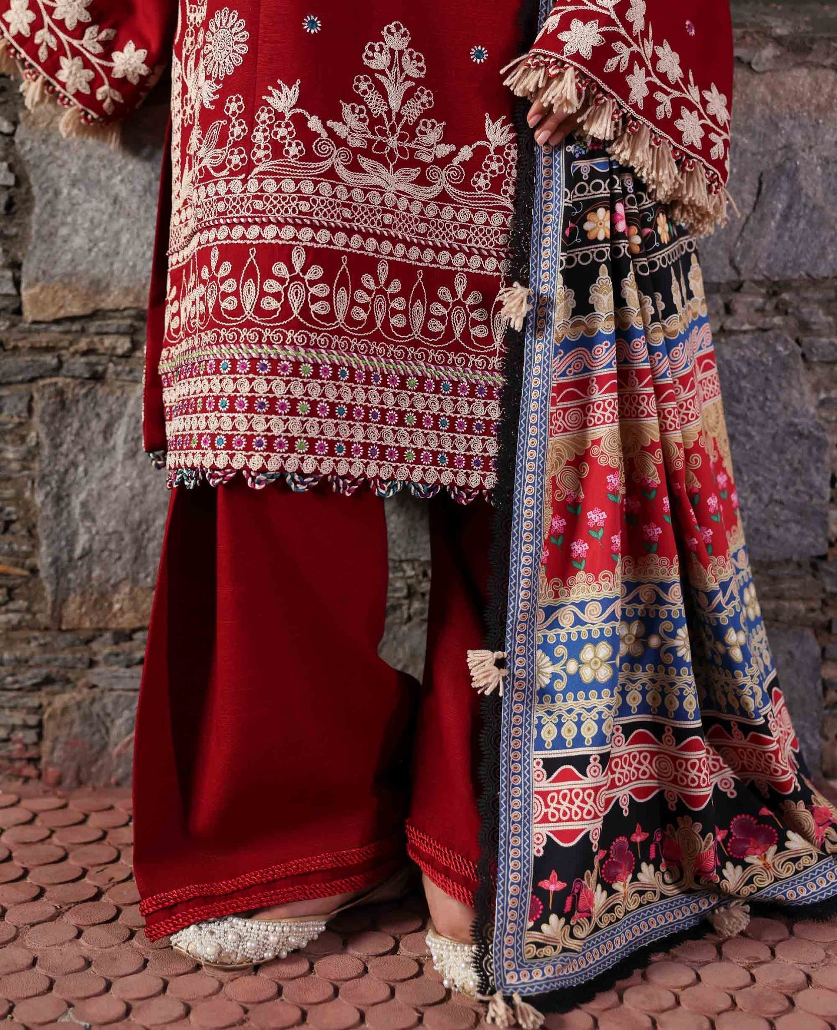 Republic Womenswear | Amaris Luxury Shawl 25 | Orlena - by Libasekhas UK - Registered Vendor of : Republic Womenswear - 100% Original Designer Dress