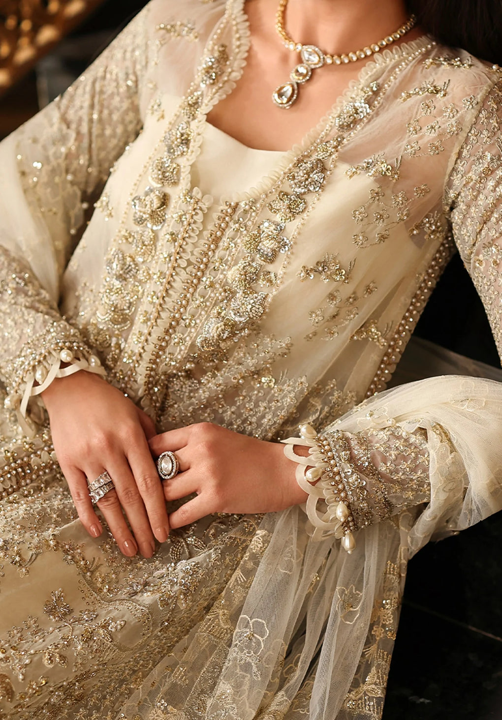 Elaf Premium | Stardom Formal Handwork 25 | ESH-01 CELESTIA - by Libasekhas UK - Registered Vendor of : Elaf Premium - 100% Original Designer Dress