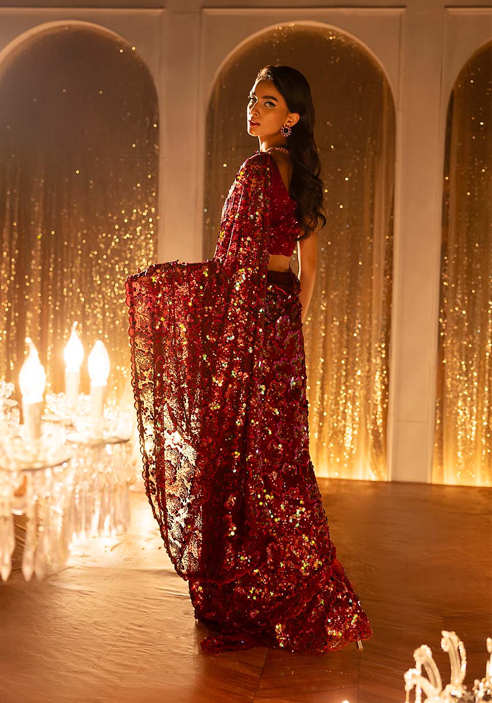 Zarqash | Bling Series | SCARLET - by - Libasekhas UK - Registered Vendor of : Zarqash - 100% Original Designer Dresss