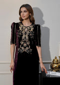 Mahum Asad | Voila Velvets | Jade - by - Libasekhas UK - Registered Vendor of : Mahum Asad - 100% Original Designer Dresss