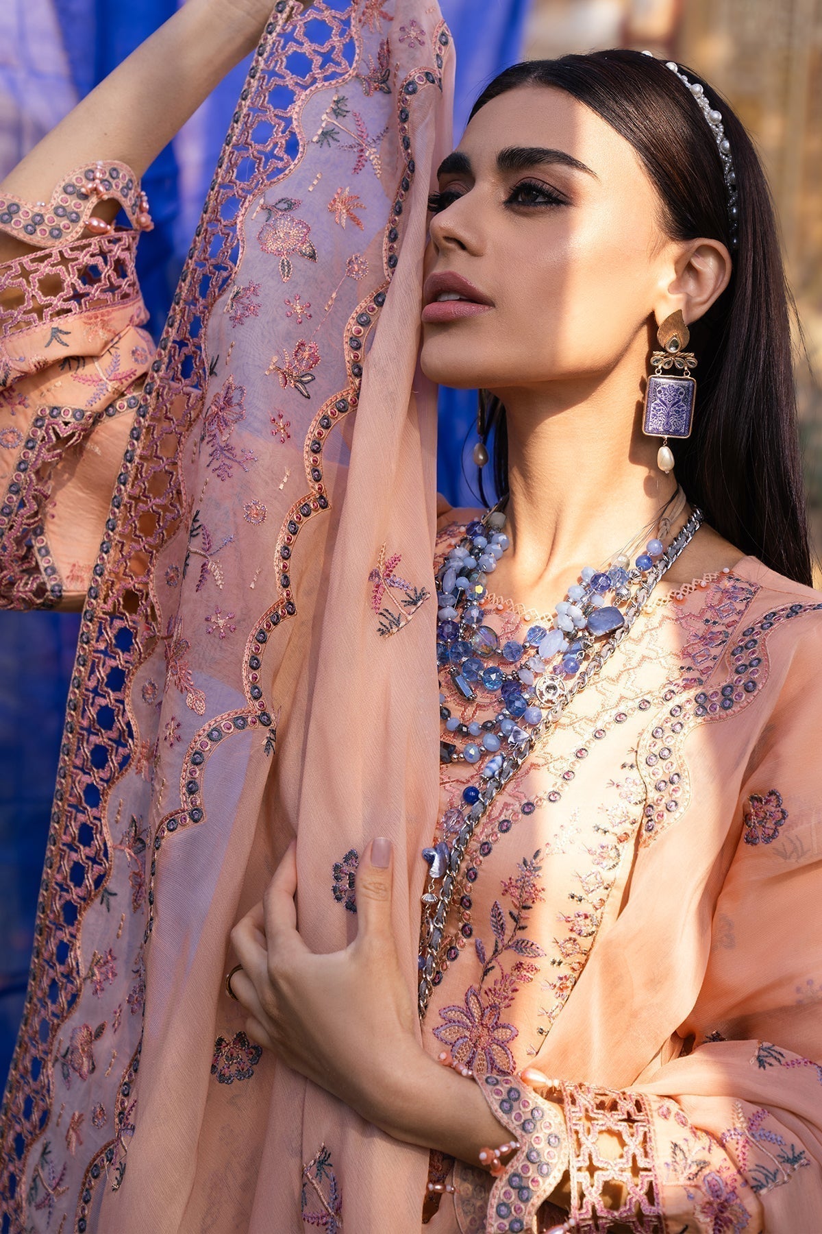 Alizeh | Rawayat Luxury Lawn 24 | Nazmin - by - Libasekhas UK - Registered Vendor of : Alizeh - 100% Original Designer Dresss