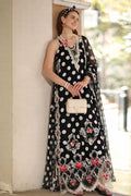 Noor by Saadia Asad | Eid Luxe Printkhaas 26 | D4 - C - Monochrome Polka - by Libasekhas UK - Registered Vendor of : Noor by Saadia Asad - 100% Original Designer Dress