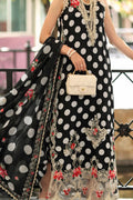 Noor by Saadia Asad | Eid Luxe Printkhaas 26 | D4 - C - Monochrome Polka - by Libasekhas UK - Registered Vendor of : Noor by Saadia Asad - 100% Original Designer Dress