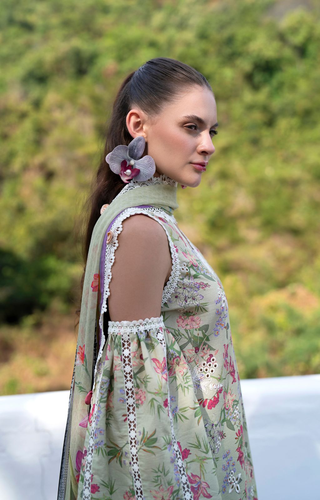 AJR Couture | Printakari Lawn 25 | Pink Patel - by - Libasekhas UK - Registered Vendor of : AJR Couture - 100% Original Designer Dresss