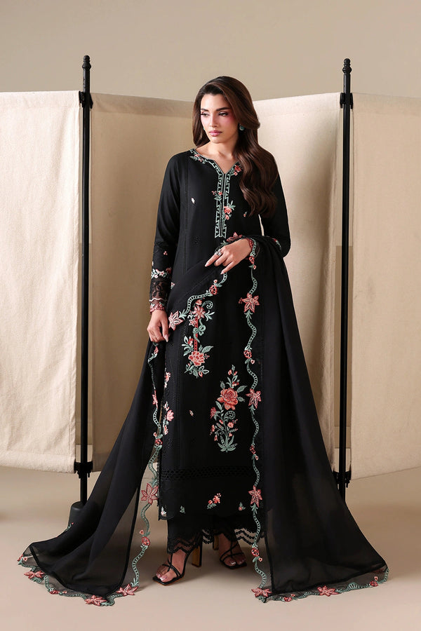 Azure | Luxury Lawn 26 | Black Peony - by Libasekhas UK - Registered Vendor of : Azure - 100% Original Designer Dress
