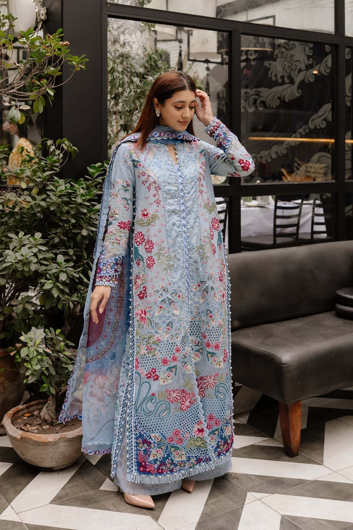 Afrozeh | Lawn 25 | Presta - by - Libasekhas UK - Registered Vendor of : Afrozeh - 100% Original Designer Dresss