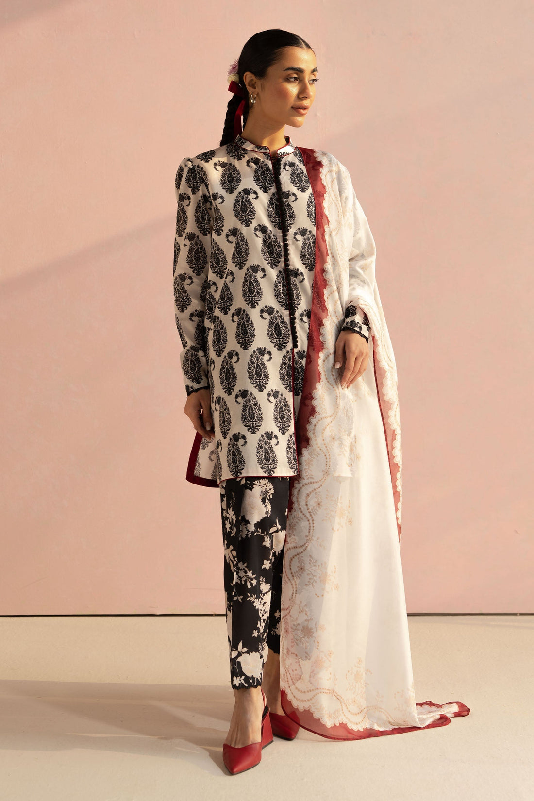Zara Shahjahan | Coco Prints 25 | Paisley-6A - by - Libasekhas UK - Registered Vendor of : Zara Shahjahan - 100% Original Designer Dresss