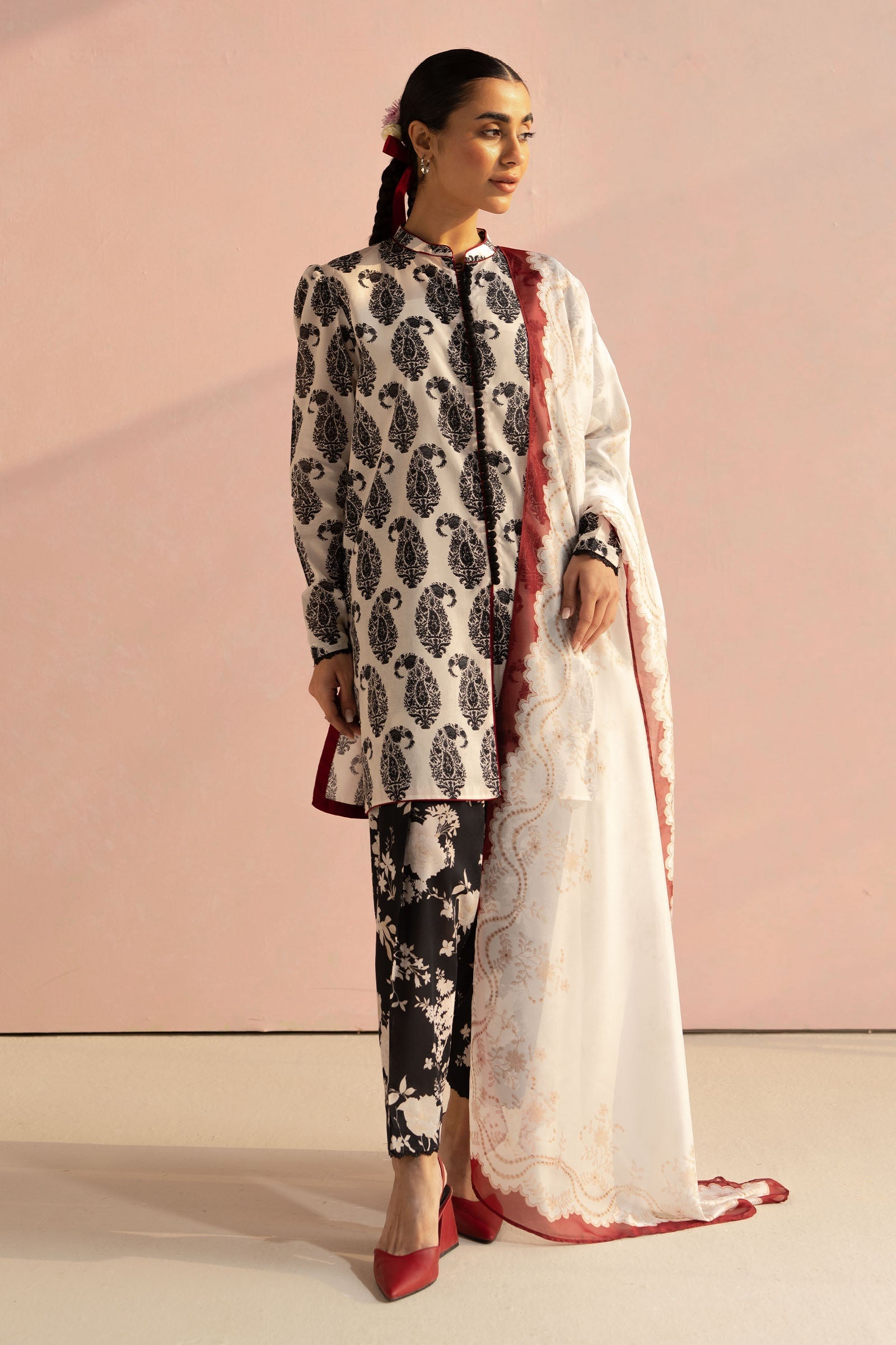 Zara Shahjahan | Coco Prints 25 | Paisley-6A - by - Libasekhas UK - Registered Vendor of : Zara Shahjahan - 100% Original Designer Dresss