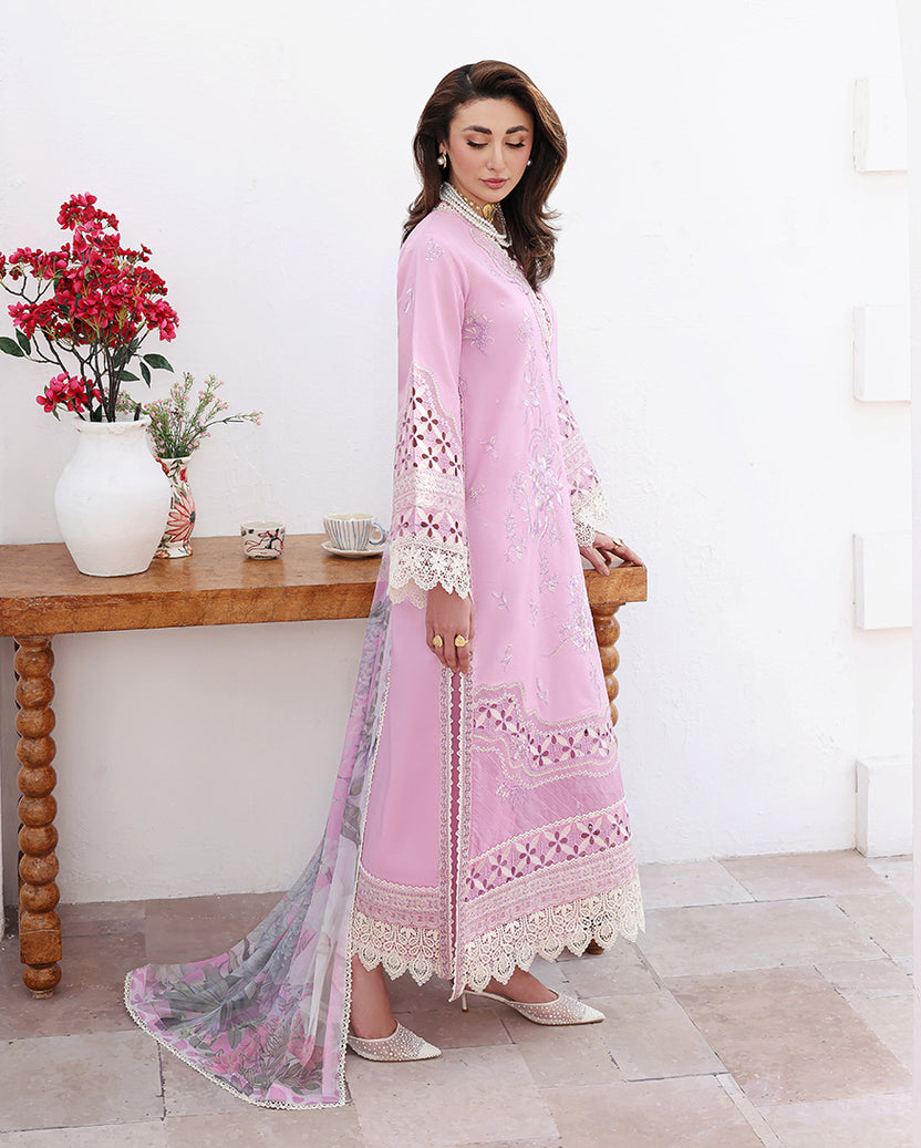 Roheenaz | Floral Reverie Luxury Lawn | Pastel Dream - by Libasekhas UK - Registered Vendor of : Roheenaz - 100% Original Designer Dress