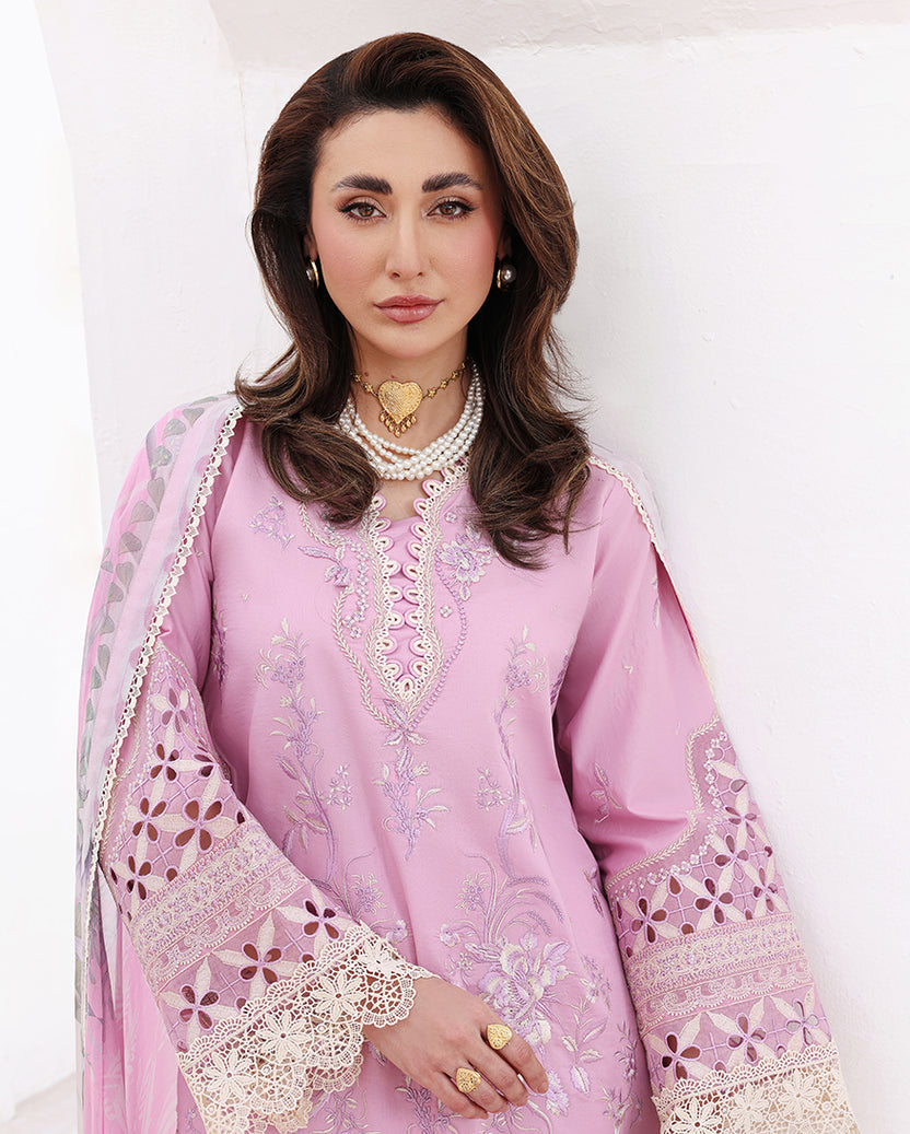 Roheenaz | Floral Reverie Luxury Lawn | Pastel Dream - by Libasekhas UK - Registered Vendor of : Roheenaz - 100% Original Designer Dress