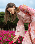 Mushq | The Secret Garden Lawn | Peach Blossom - by Libasekhas UK - Registered Vendor of : Mushq - 100% Original Designer Dress