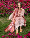 Mushq | The Secret Garden Lawn | Peach Blossom - by Libasekhas UK - Registered Vendor of : Mushq - 100% Original Designer Dress