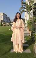 Asifa and Nabeel | Silk Edit 26 | Peach Nectar - by Libasekhas UK - Registered Vendor of : Asifa and Nabeel - 100% Original Designer Dress