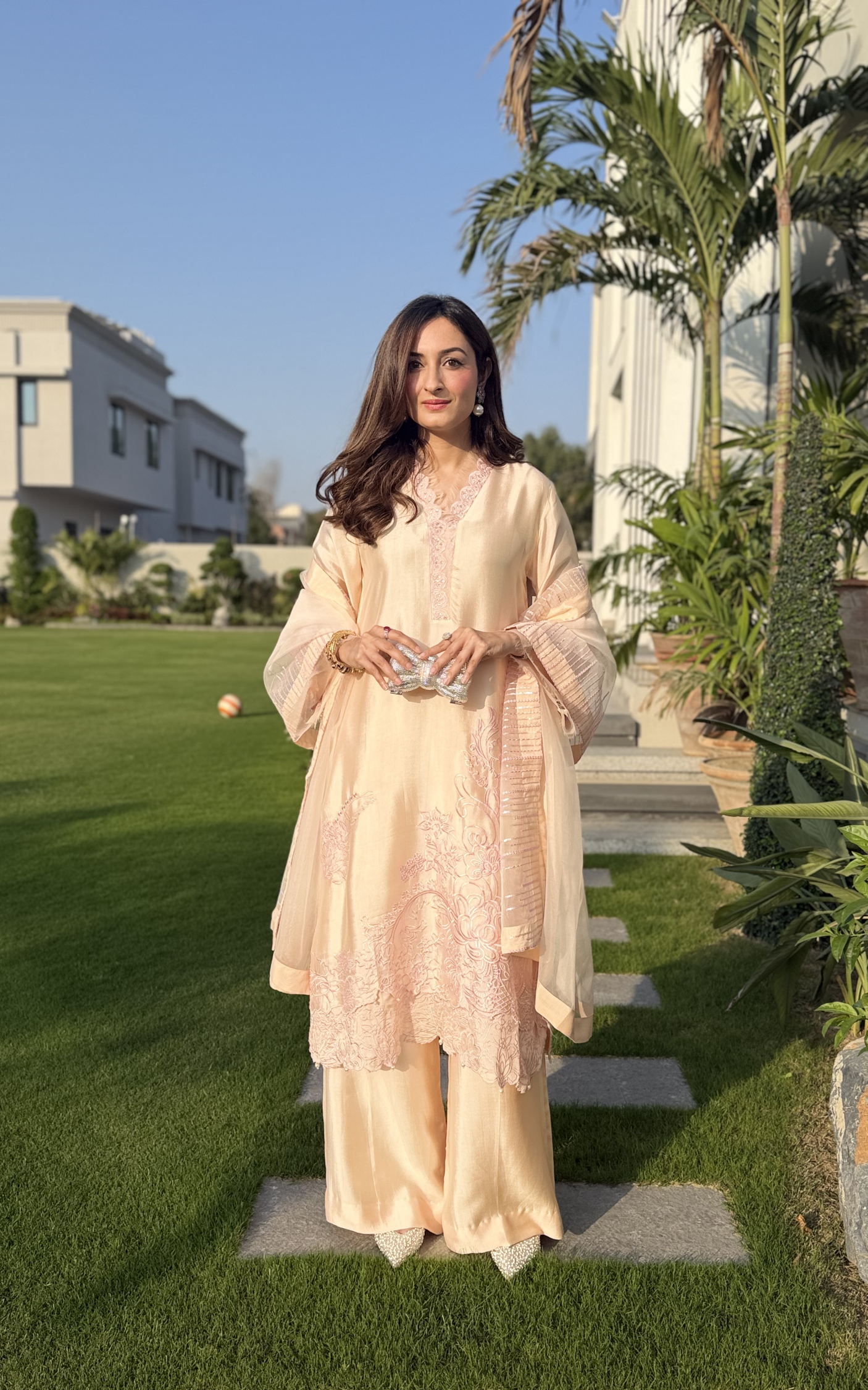 Asifa and Nabeel | Silk Edit 26 | Peach Nectar - by Libasekhas UK - Registered Vendor of : Asifa and Nabeel - 100% Original Designer Dress