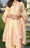 Asifa and Nabeel | Silk Edit 26 | Peach Nectar - by Libasekhas UK - Registered Vendor of : Asifa and Nabeel - 100% Original Designer Dress