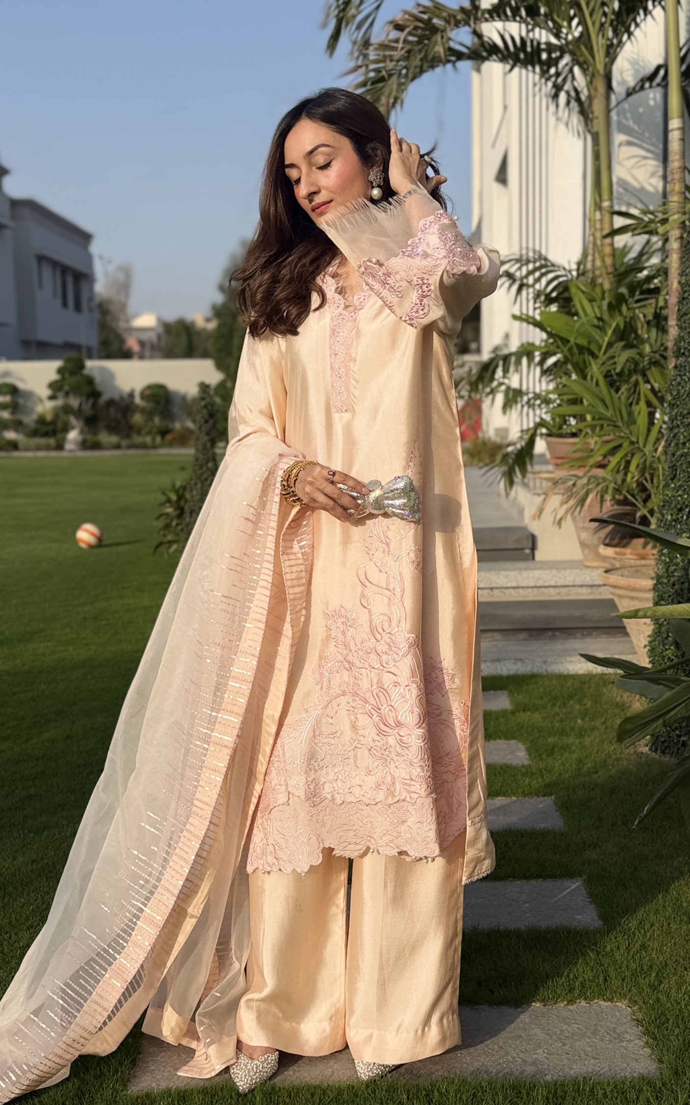 Asifa and Nabeel | Silk Edit 26 | Peach Nectar - by Libasekhas UK - Registered Vendor of : Asifa and Nabeel - 100% Original Designer Dress